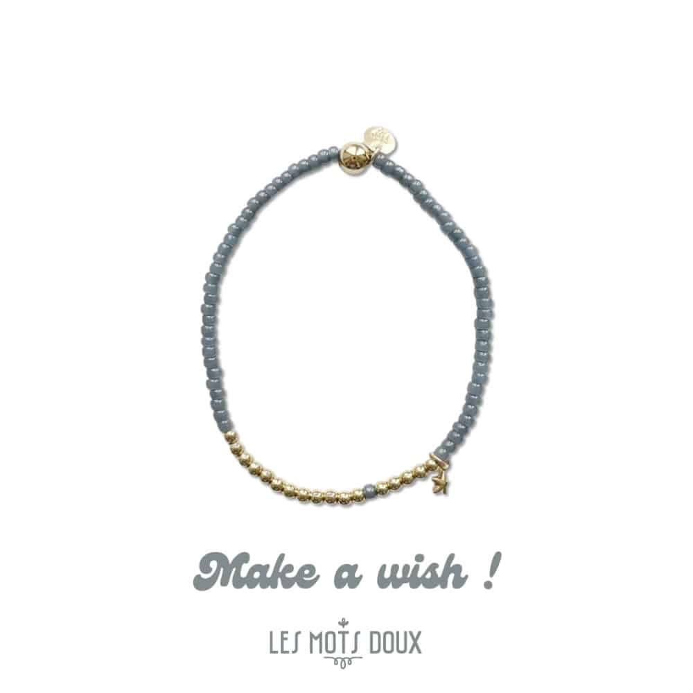 Bracelet "Make a wish" : bleu