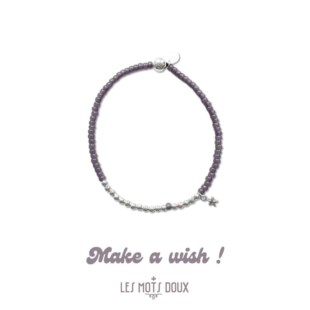 Bracelet "Make a wish" : rose