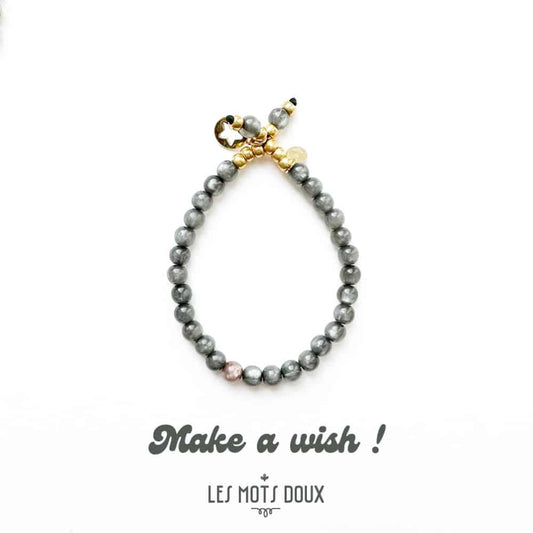 Bracelet "Make a wish" : Vert de gris