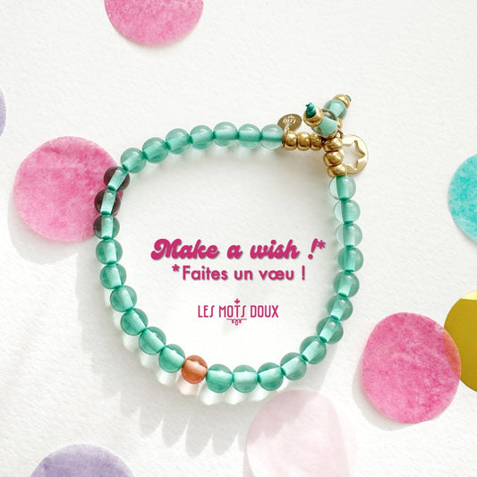 Bracelet "Make a wish" vert