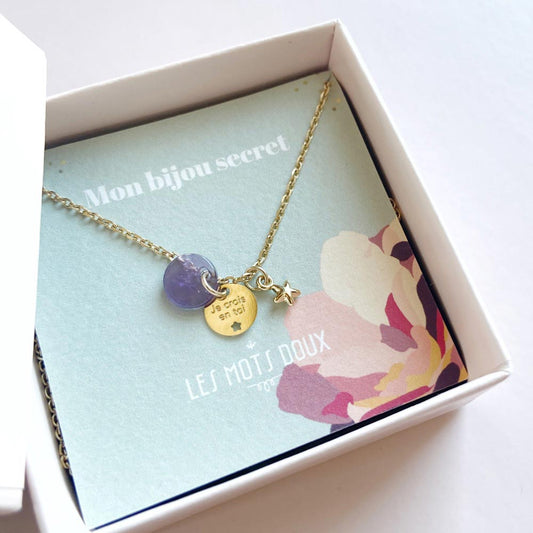 Collier Bijou Secret "Je crois en toi"