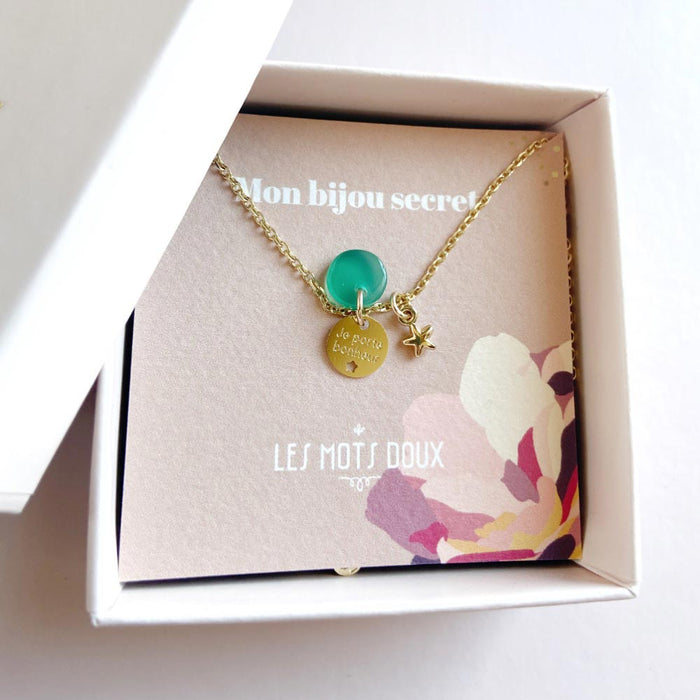Collier Bijou Secret - Je porte bonheur