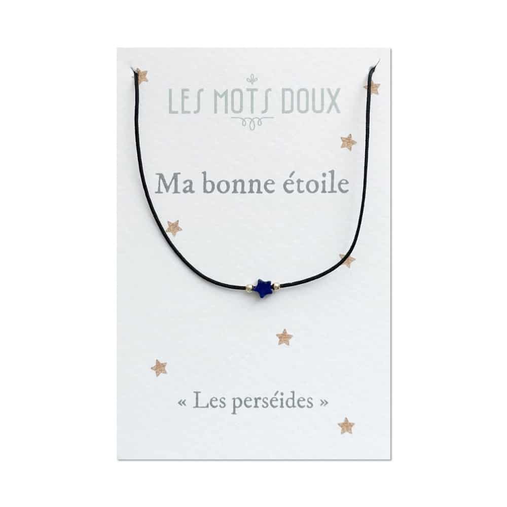 Collier "Ma bonne étoile" (4 couleurs au choix)