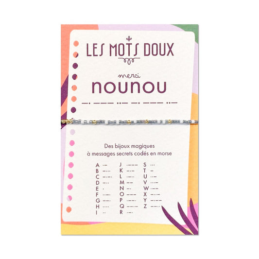 Bracelet Code Morse : Nounou