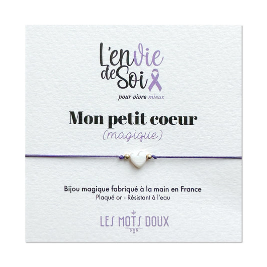 Bracelet "Mon petit coeur (magique)" L'envie de soi