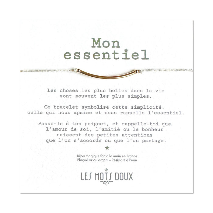 Bracelet - Mon essentiel - cordon argent