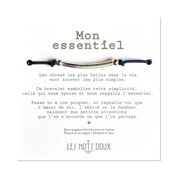 Bracelet - Mon essentiel - XL cordon marine