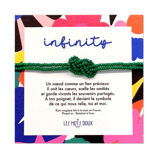Bracelet - Infinity - Vert