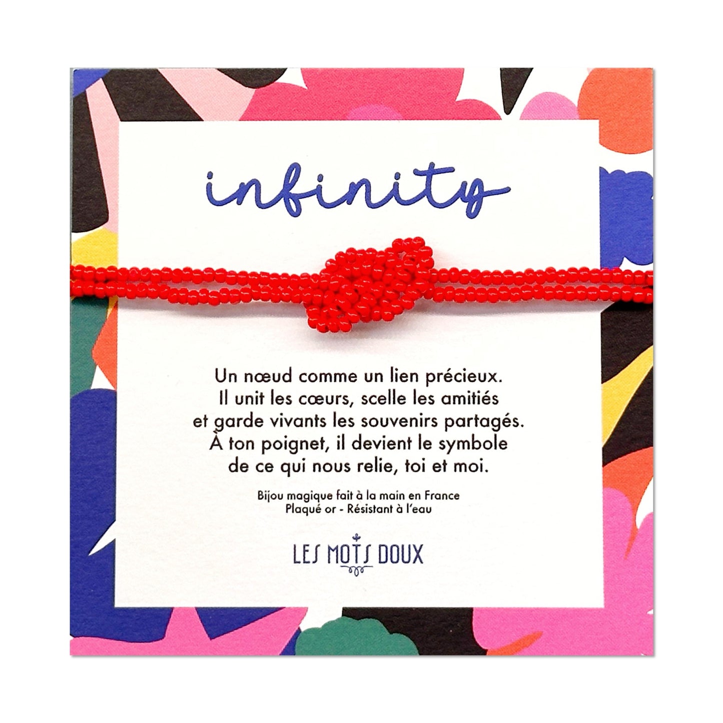 Bracelet - Infinity - Rouge