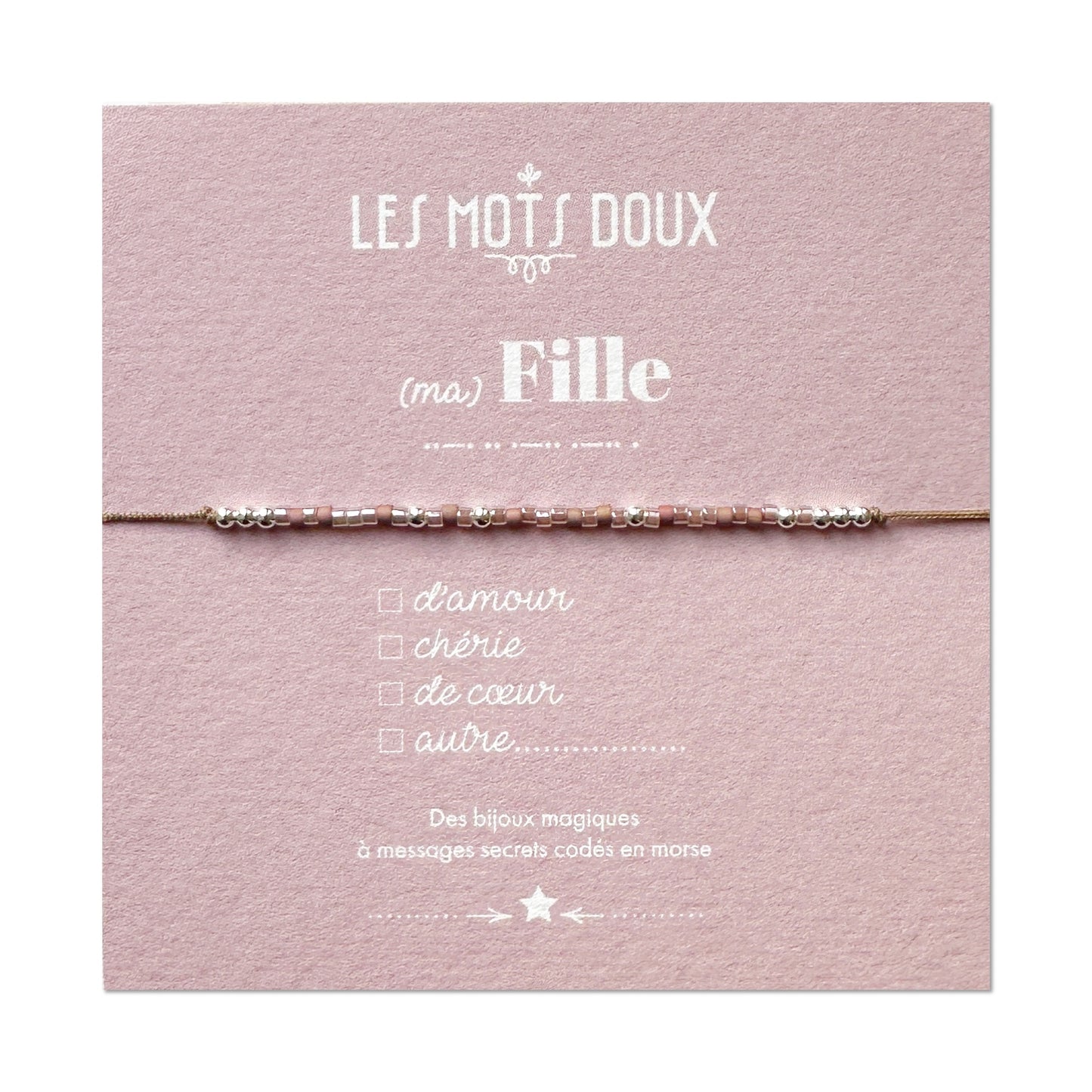 Bracelet Code Morse : Fille