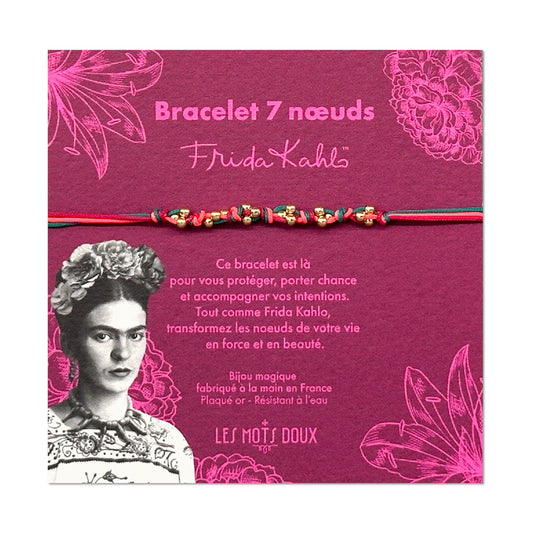 Bracelet 7 noeuds Frida Kahlo - multicolore