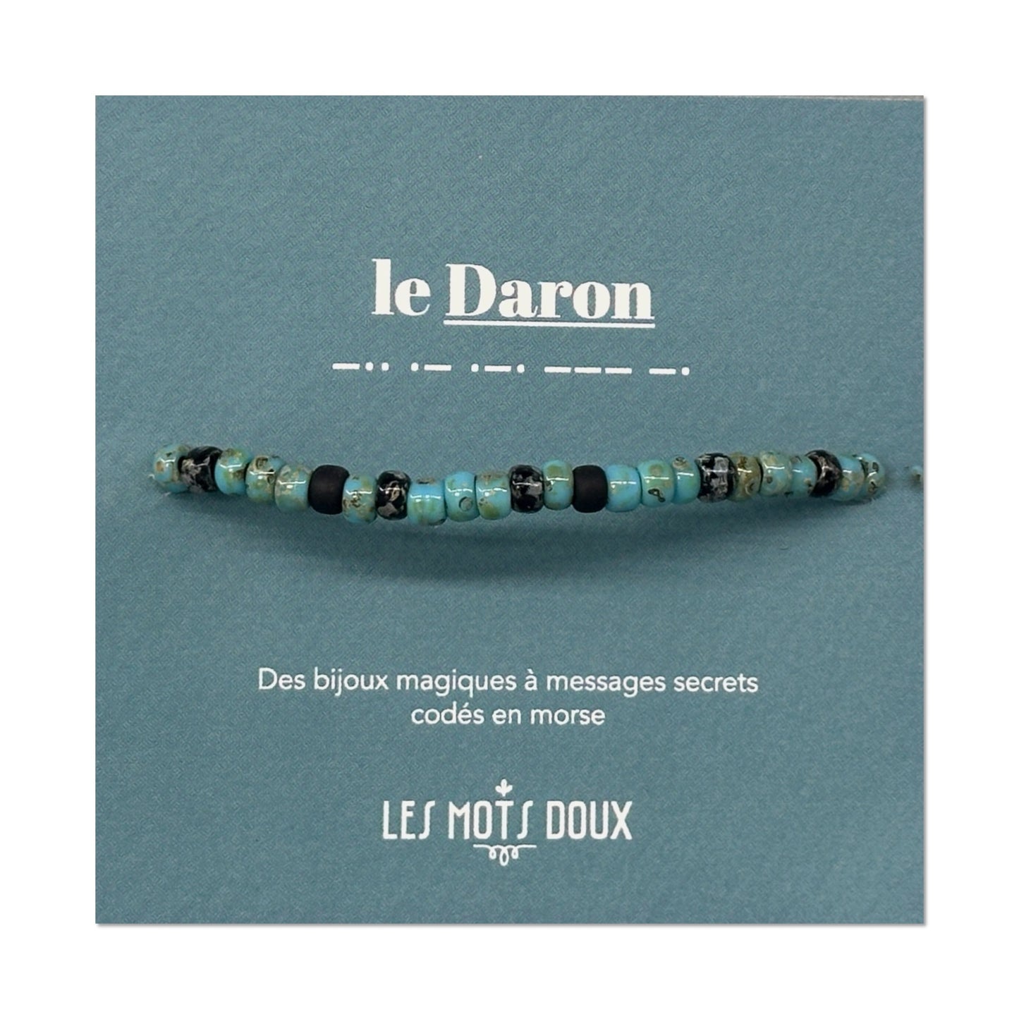 Bracelet homme code morse : le Daron