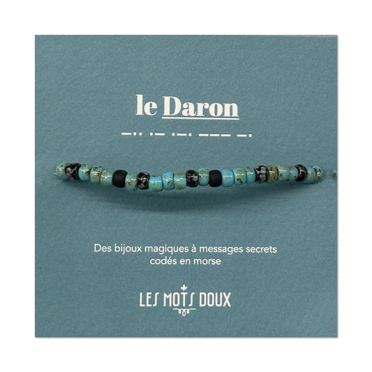 Bracelet homme code morse : le Daron