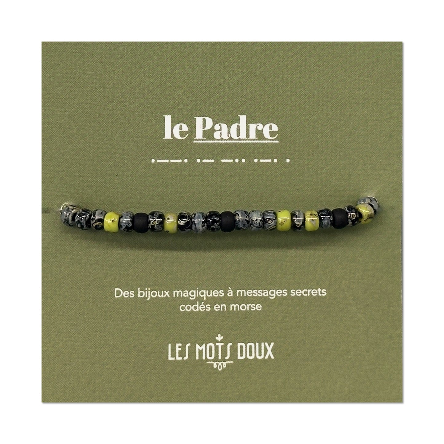 Bracelet homme code morse : le Padre