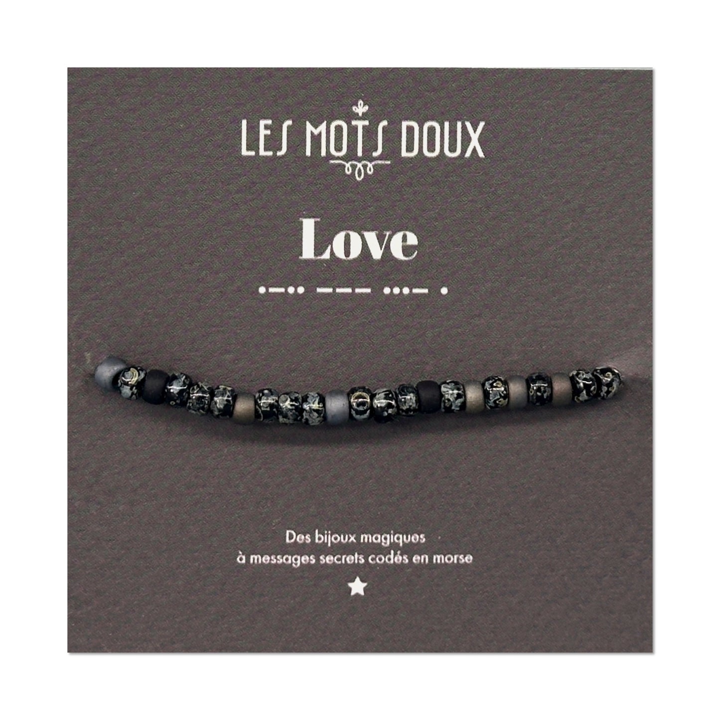Bracelet homme code morse : Love