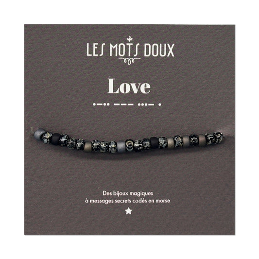 Bracelet homme code morse : Love