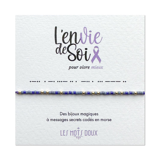 Bracelet Code Morse "L'envie de Soi"