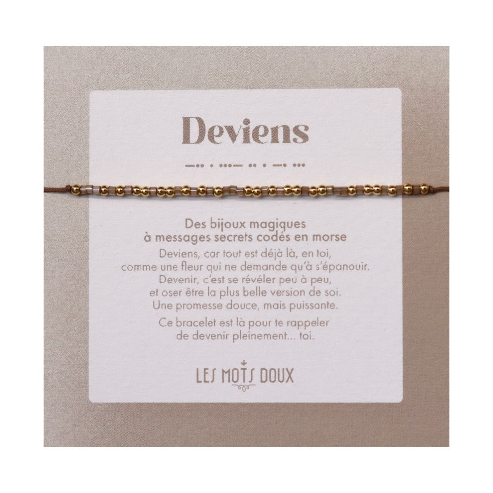 Bracelet Code Morse : Deviens