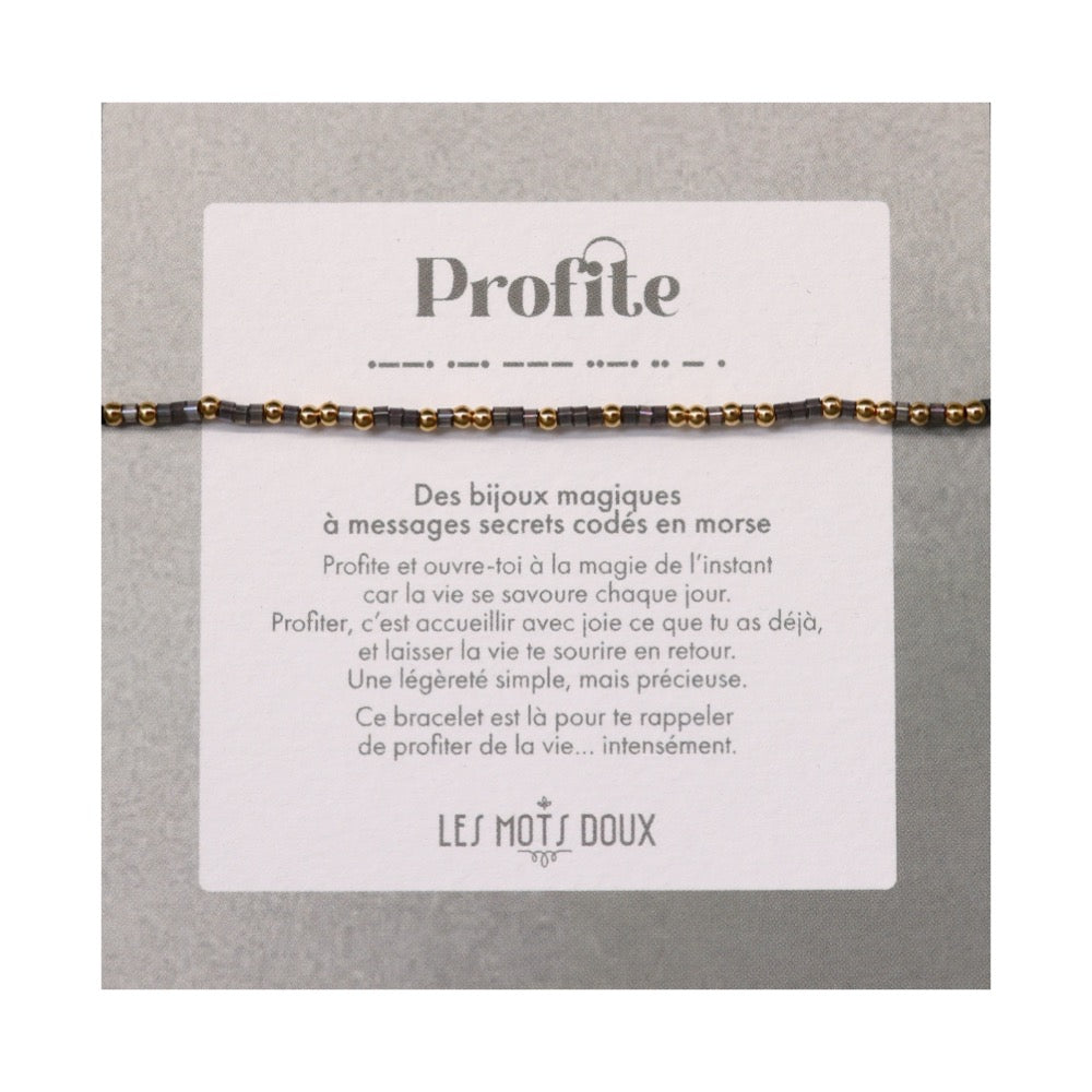 Bracelet Code Morse : Profite