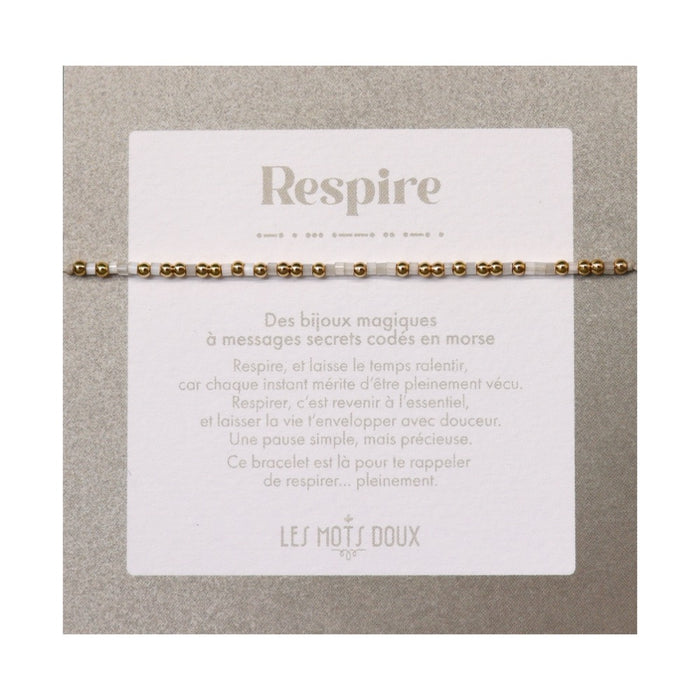 Bracelet Code Morse : Respire