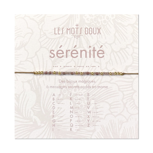 Bracelet Code Morse : Sérénité