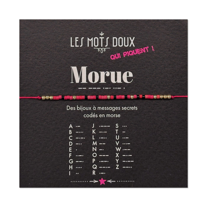 Bracelet code morse - Morue