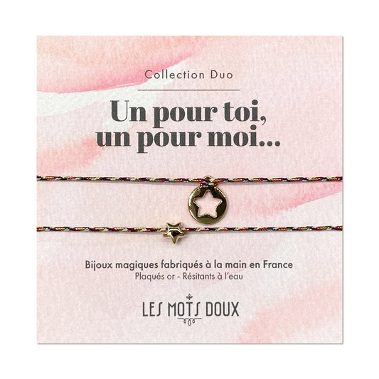 Duo de bracelets “Ma petite étoile”