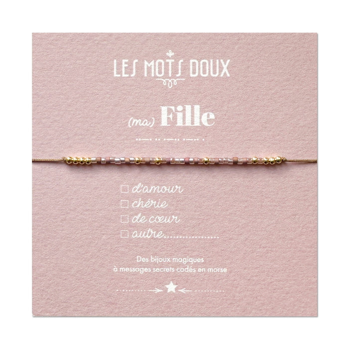 Bracelet Code Morse : Fille