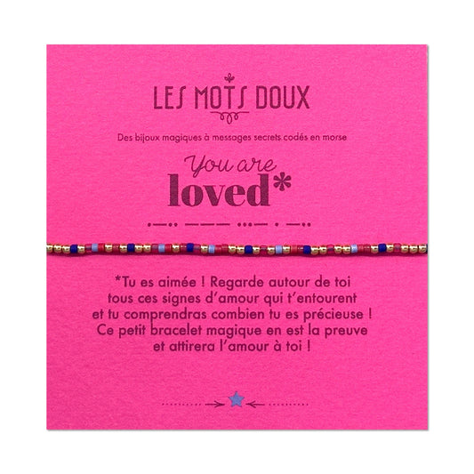 Bracelet Code Morse : You are loved
