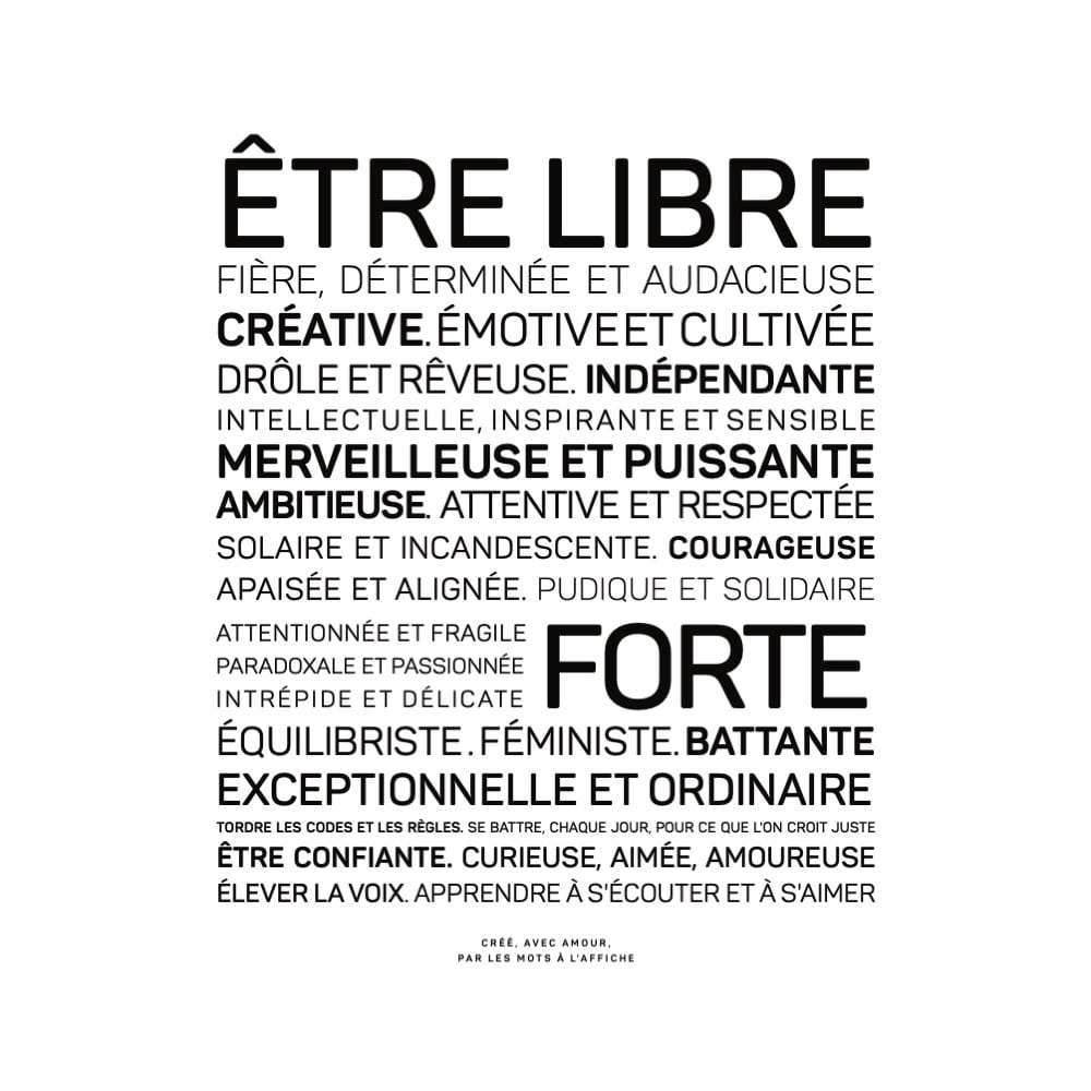 Les Mots Doux x Les Mots à l'affiche : Bracelet code morse "Libre"