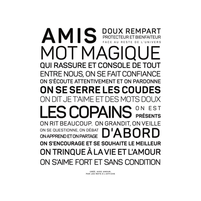 Les Mots Doux x Les Mots à l'affiche : Bracelet code morse - Amis