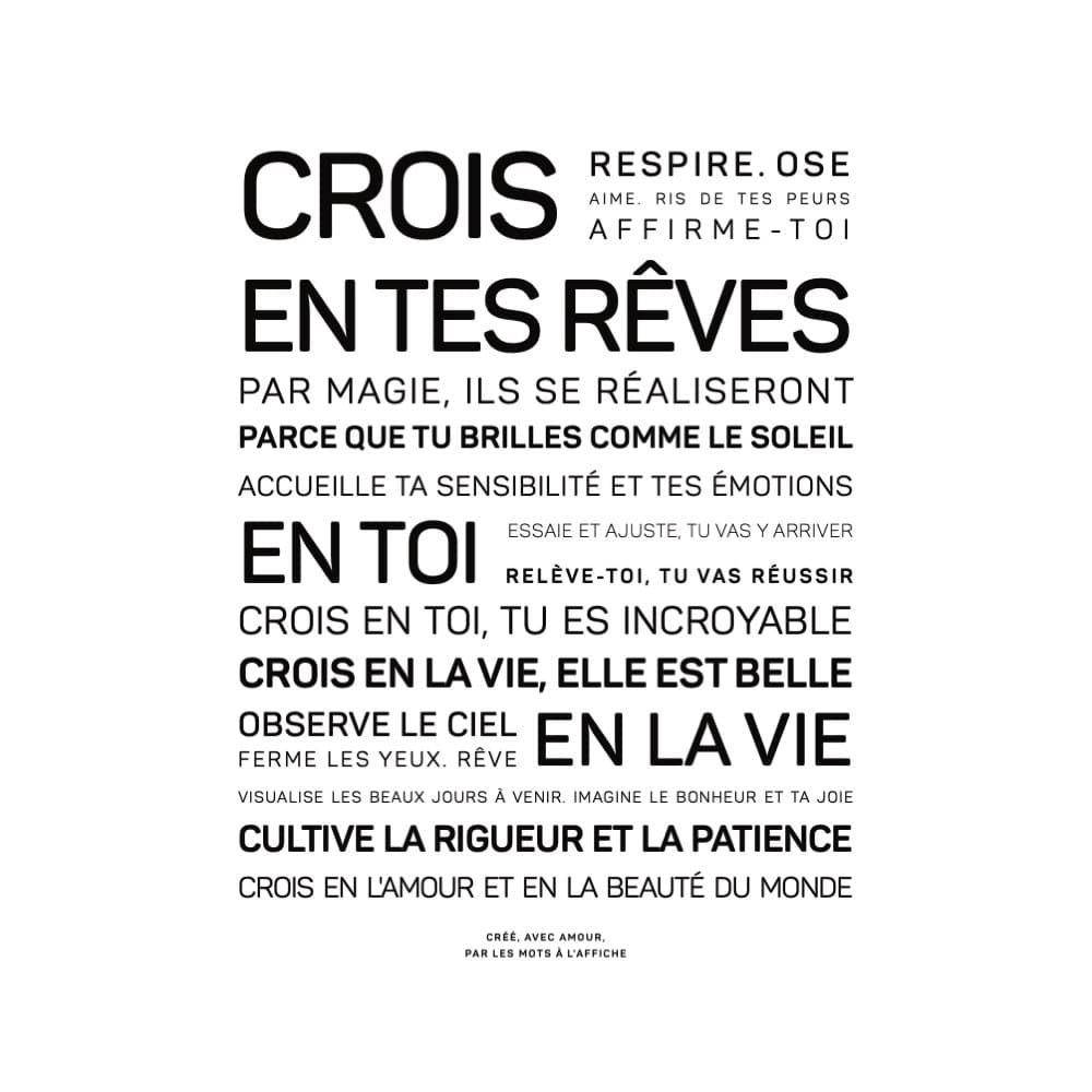 Les Mots Doux x Les Mots à l'affiche : Bracelet code morse "Rêves"