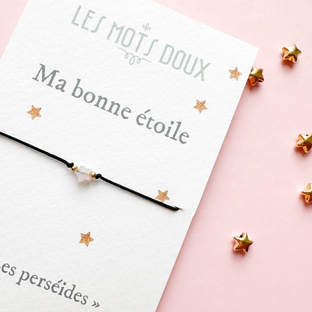 Bracelet "Ma bonne étoile" (4 couleurs au choix)