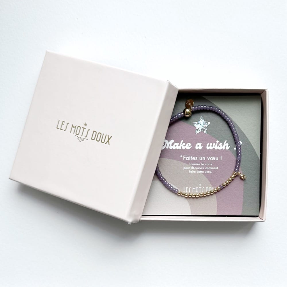 Bracelet "Make a wish" : rose