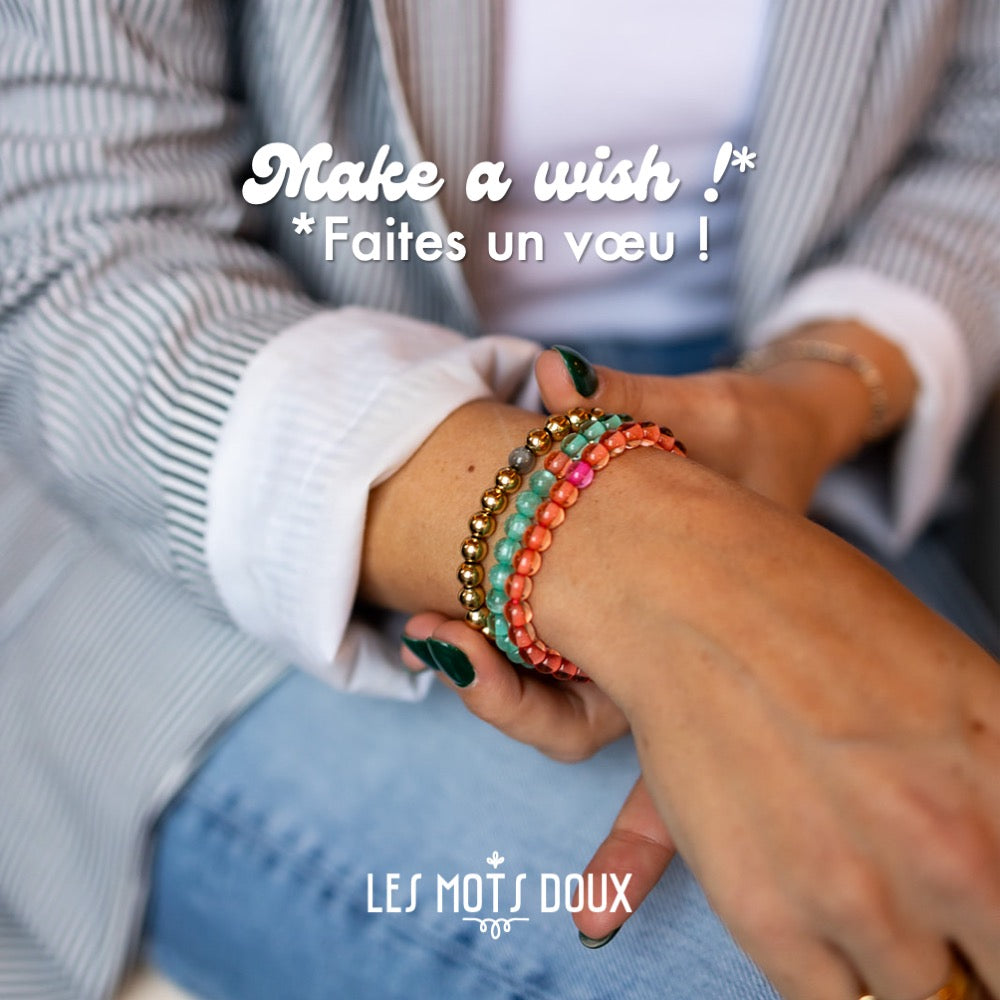 Bracelet "Make a wish" vert