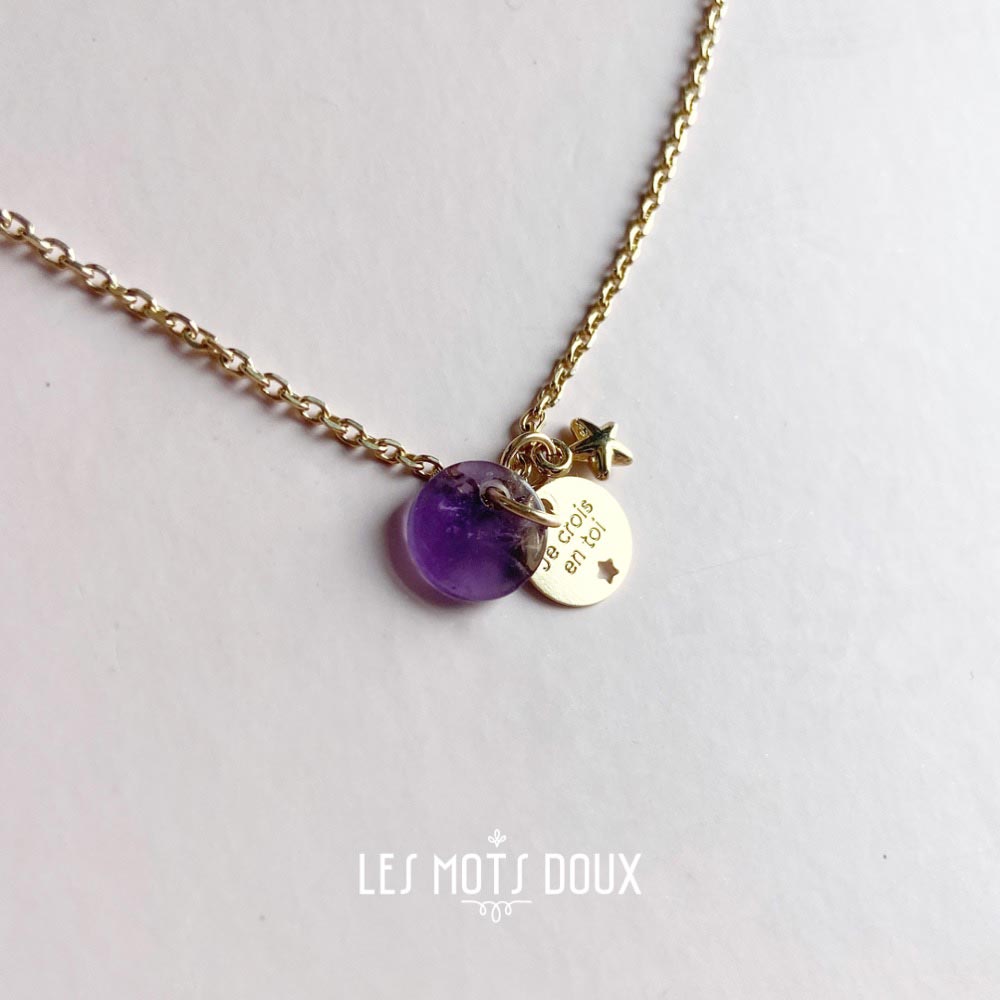 Collier Bijou Secret "Je crois en toi"