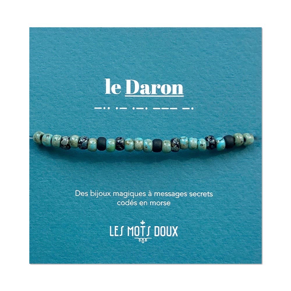 Bracelet homme code morse : le Daron