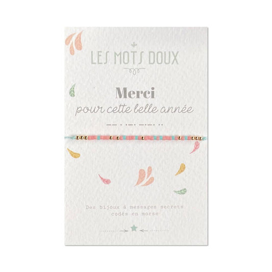 Bracelet Code Morse  -  "Merci" pour cette année !