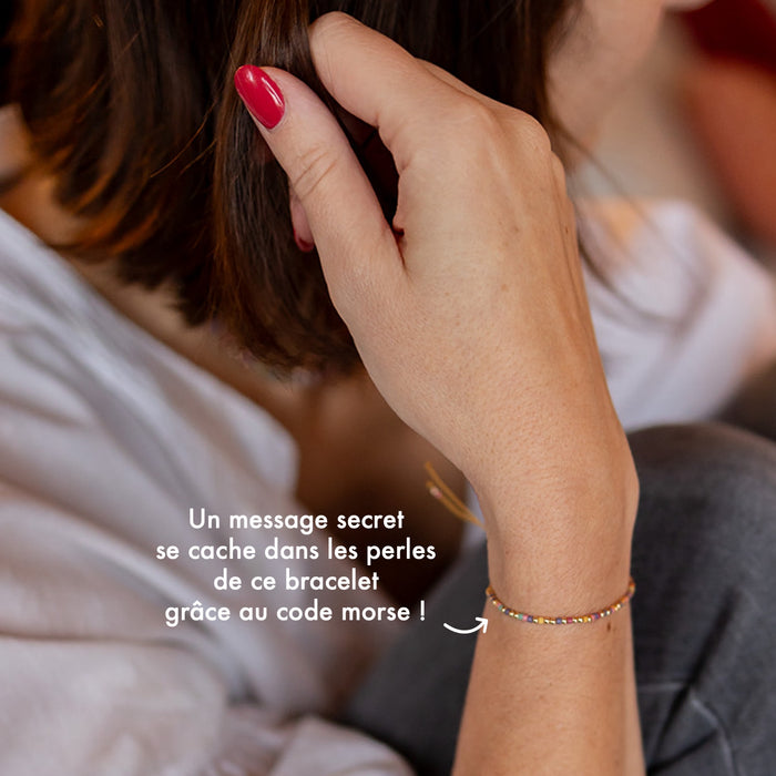 Bracelet Code Morse : You are lucky
