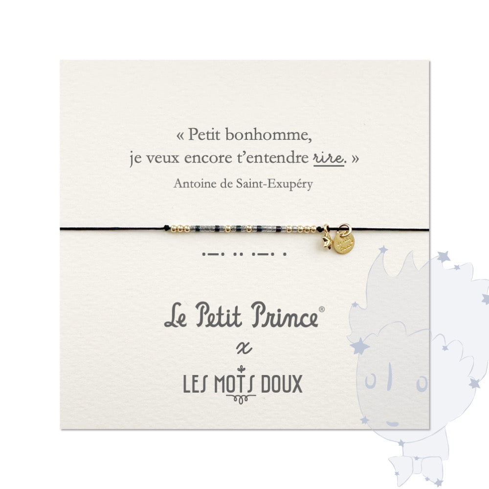 Bracelet code morse Le Petit Prince : Rire