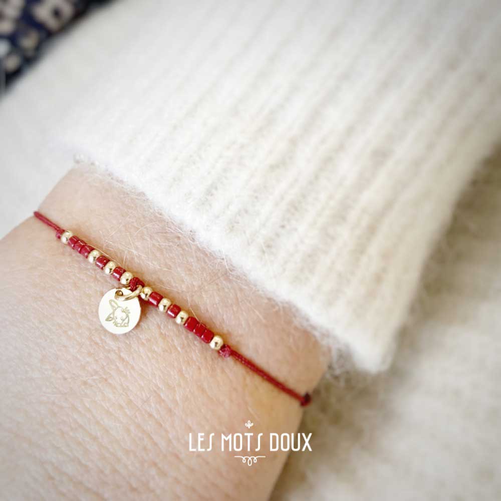 Bracelet Porte-Bonheur "Mon petit lapin"