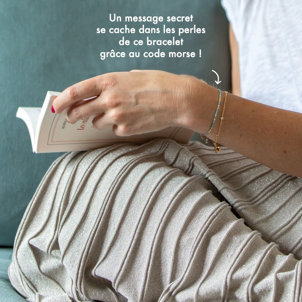 Bracelet Code Morse : Je t’aime