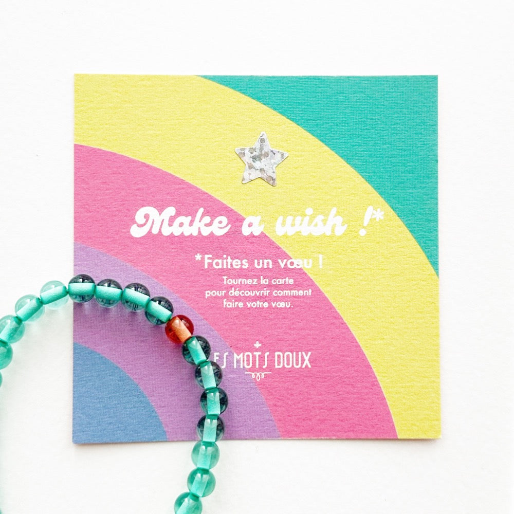 Bracelet "Make a wish" vert