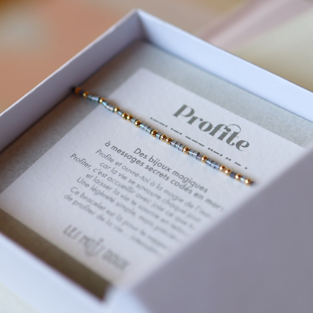 Bracelet Code Morse : Profite
