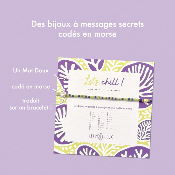 Bracelet code morse - Let's Chill ! - Summer 25