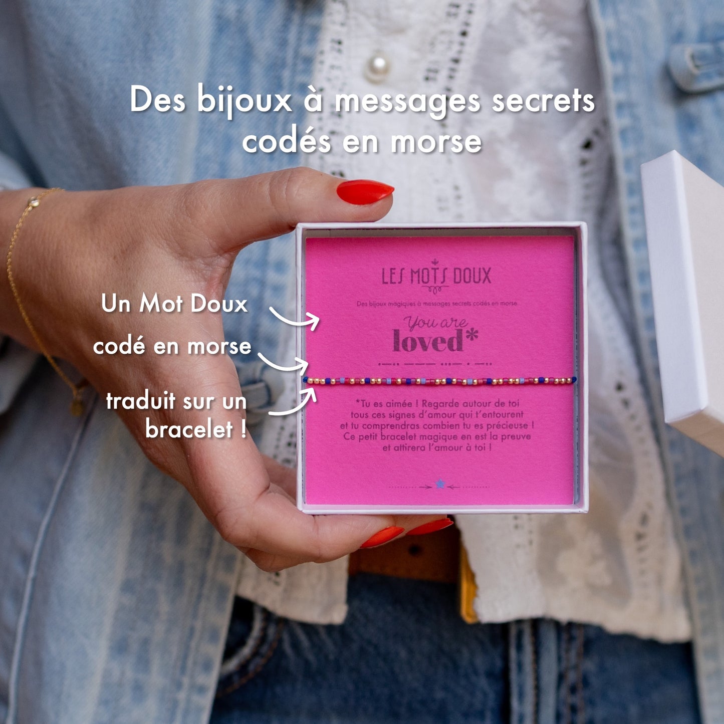 Bracelet Code Morse : You are loved