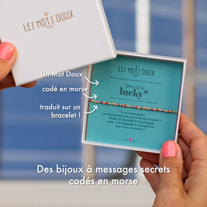 Bracelet Code Morse : You are lucky