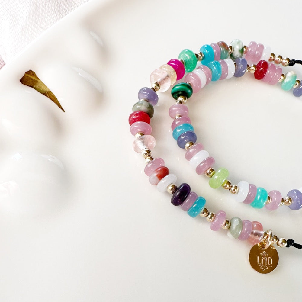 Bracelet code morse "Bonne fête maman"