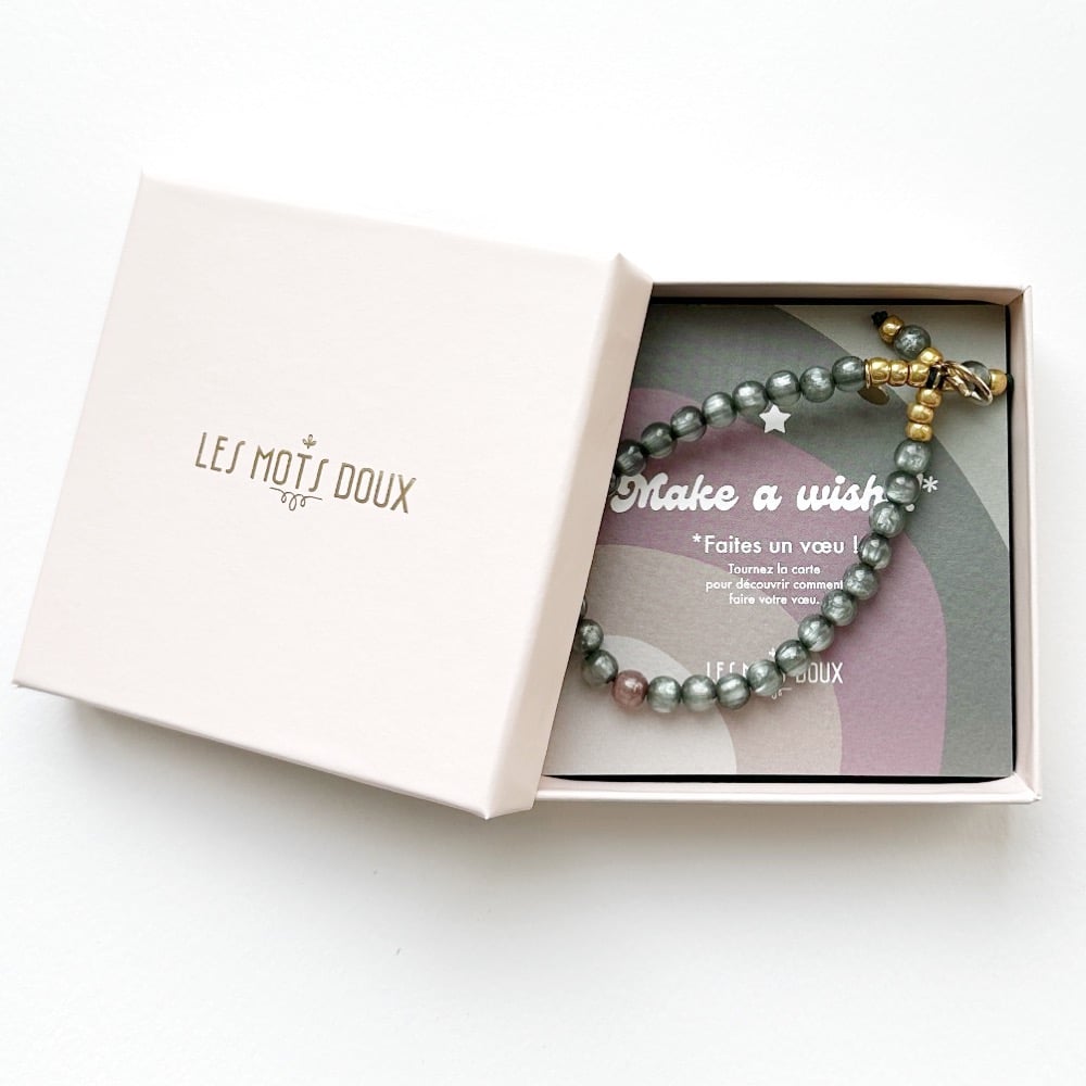 Bracelet "Make a wish" : Vert de gris