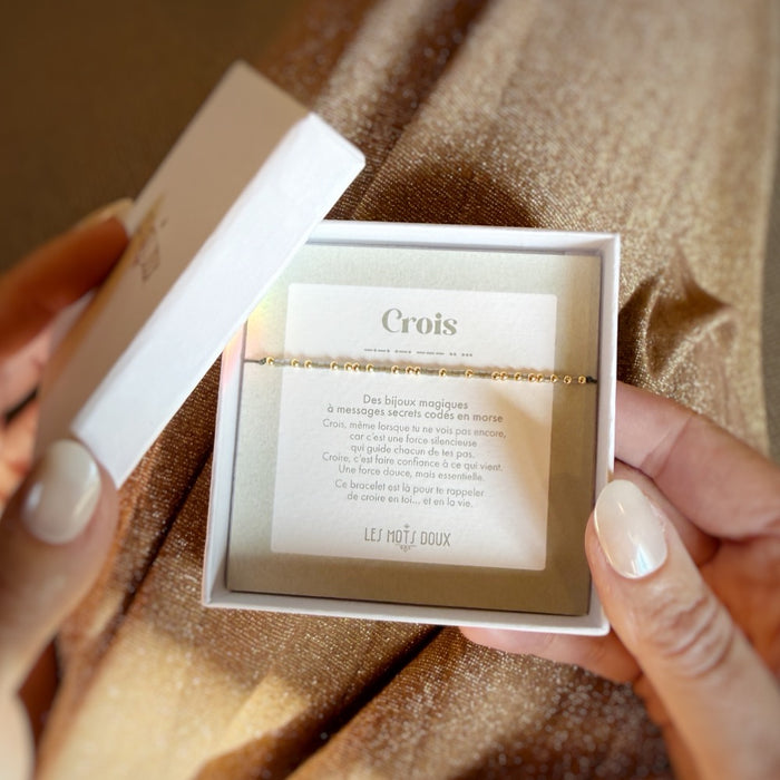 Bracelet Code Morse : Crois
